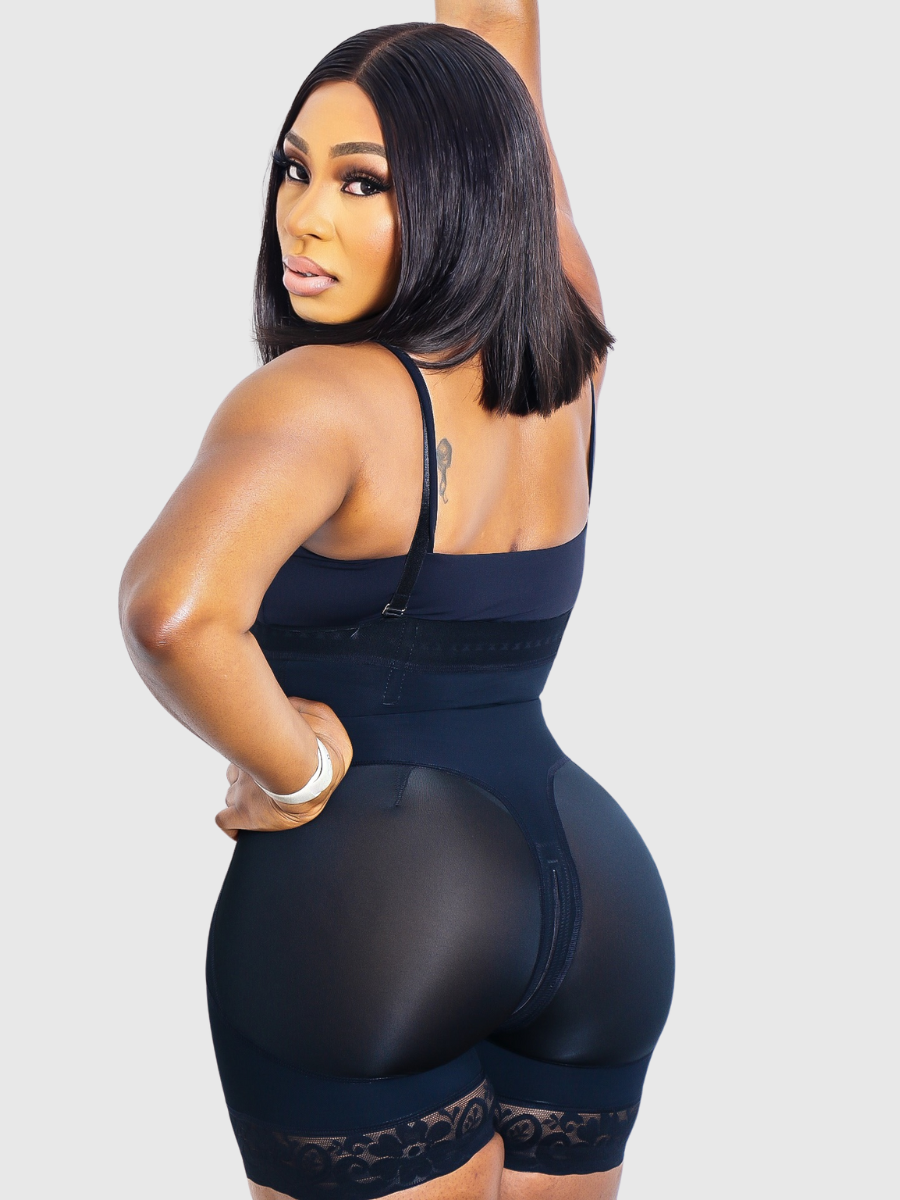 Ada Zipper Style Hourglass Buttlifter Highwaisted Shorts
